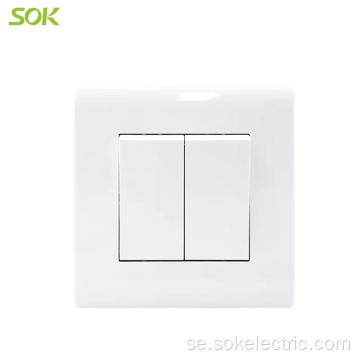 2Gang2Way Light Switch 16A 250V CE elektrisk strömbrytare